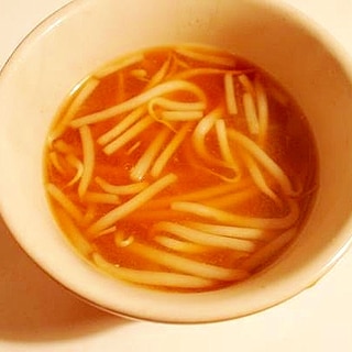 エコ☆セコ　えびだしで☆もやしの味噌風味中華スープ